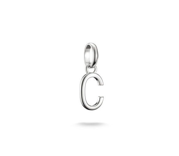 Helen Kirchhofer - Thomas Sabo Pendentif Charm lettre C Connect argent - CC1209-001-21