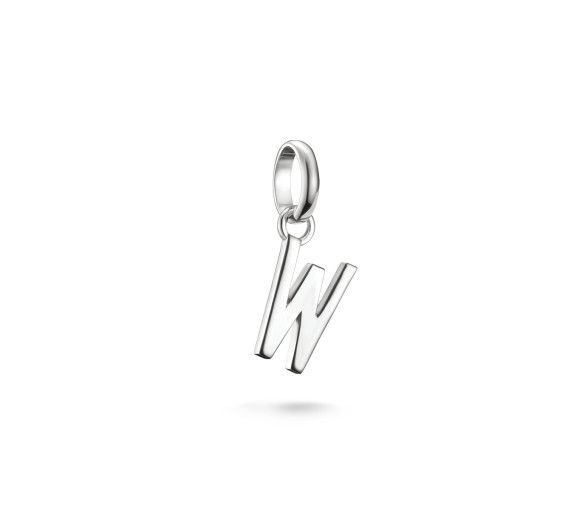 Helen Kirchhofer - Thomas Sabo Pendentif Charm lettre W Connect argent - CC1229-001-21