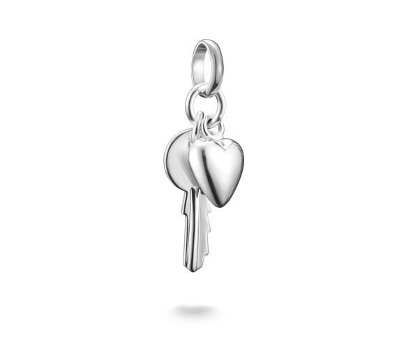 Helen Kirchhofer - Thomas Sabo Pendentif Charm clé avec cœur Connect argent - CC1233-001-21