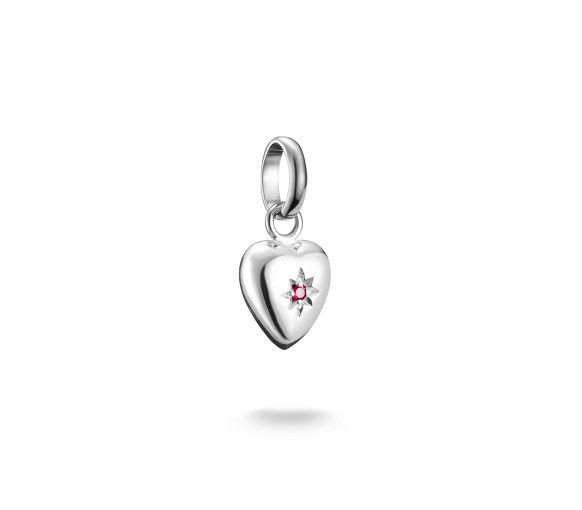 Helen Kirchhofer - Thomas Sabo Pendentif Charm cœur avec étoile Connect argent - CC1234-011-10
