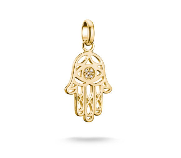 Helen Kirchhofer - Thomas Sabo Pendentif Charm main Hamsa Connect plaqué or - CC1243-414-14
