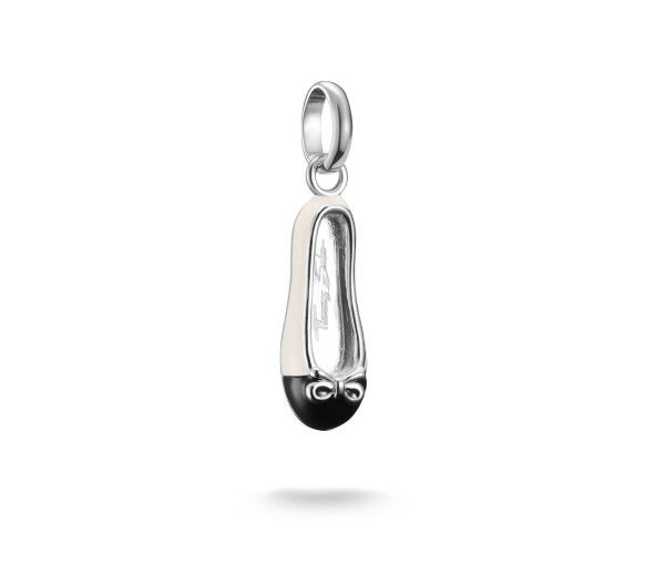 Helen Kirchhofer - Thomas Sabo Pendentif Charm ballerine blanc crème Connect argent - CC1245-007-14