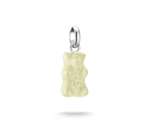 Helen Kirchhofer - Thomas Sabo Pendentif Charm Ours d'Or en blanc Connect argent - CC1275-017-14