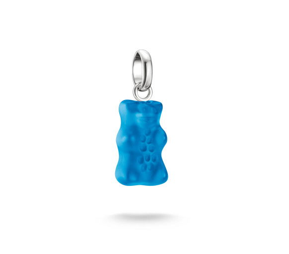 Helen Kirchhofer - Thomas Sabo Pendentif Charm Ours d'Or en bleu Connect argent  - CC1275-017-1