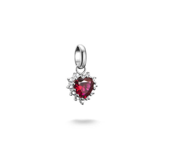 Helen Kirchhofer - Thomas Sabo Pendentif Charm cœur rouge True Romance Connect argent - CC1279-013-10