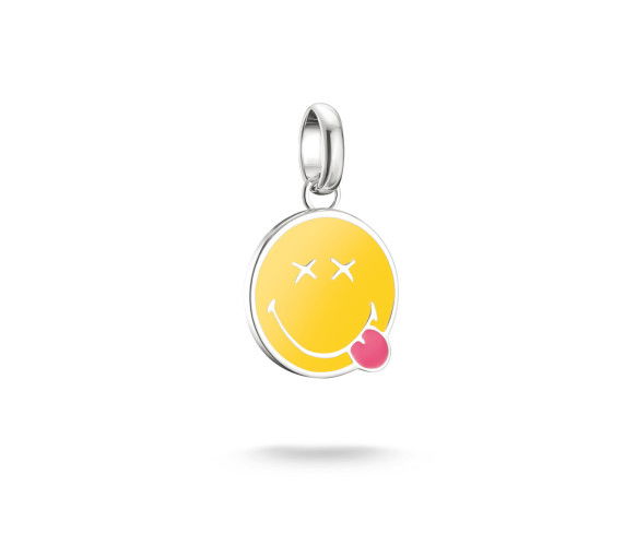 Helen Kirchhofer - Thomas Sabo Smiley World Cheeky Pendentif Charm Connect Argent - CC1292-664-4