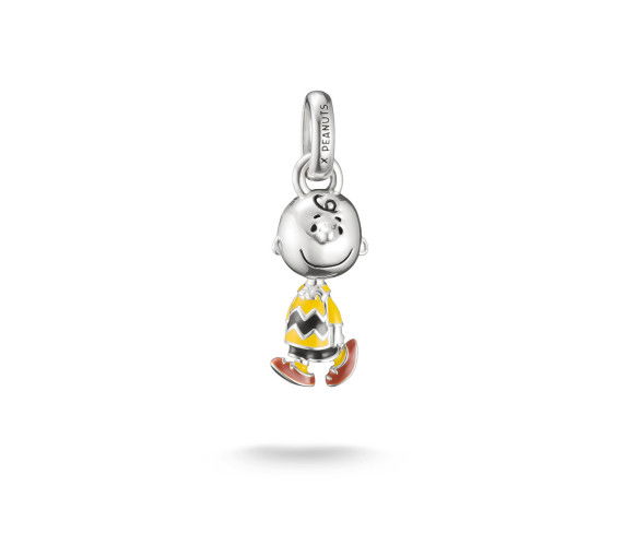 Helen Kirchhofer - Thomas Sabo Pendentif Charm Charlie Brown PEANUTS Connect Argent - CC1304-664-4