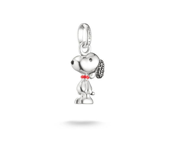 Helen Kirchhofer - Thomas Sabo Pendentif Charm Snoopy Pavé PEANUTS Connect Argent - CC1310-691-11