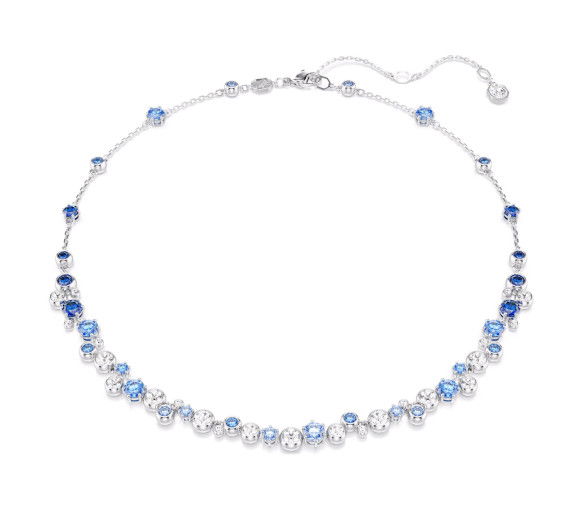 Helen Kirchhofer - Swarovski Constella Halskette Verschiedene Schliffe Blau Rhodiniert - 5732255