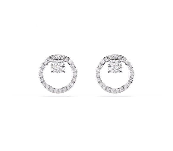 Helen Kirchhofer - Swarovski Constella Ohrstecker Rundschliff Weiss - 5692262