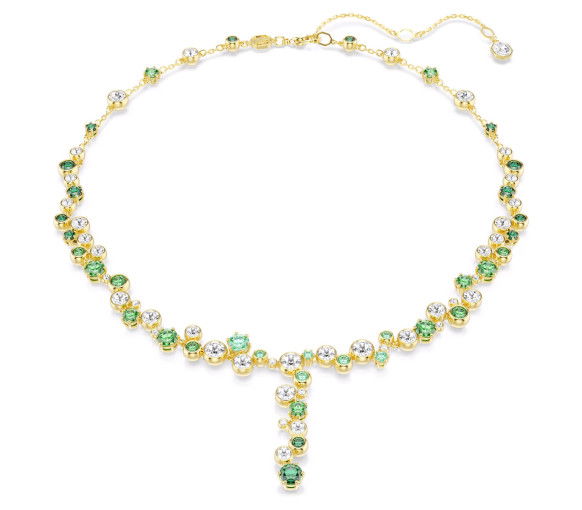 Helen Kirchhofer - Swarovski Collana a Y Constella Taglio misto Verde Placcato color oro - 5722474