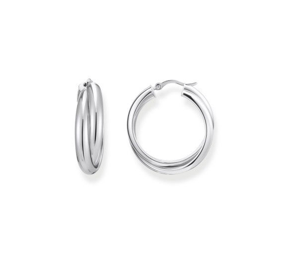 Helen Kirchhofer - Thomas Sabo Creolen verschlungenes Design Silber - CR738-001-21