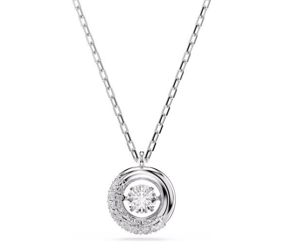Helen Kirchhofer - Swarovski Collana Dextera Taglio Round Bianco Placcato rodio - 5733400