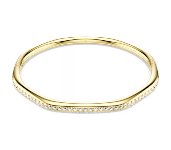 Helen Kirchhofer - Swarovski Dextera Bangle Octagon shape Round cut White Gold tone plated