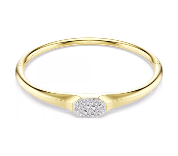 Helen Kirchhofer - Swarovski Dextera Bangle Round cut White Gold tone plated
