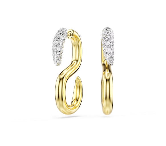 Helen Kirchhofer - Swarovski Dextera Ohrringe Rundschliff Weiss Metallmix - 5741796