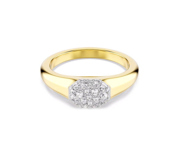 Swarovski Dextera Ring Verschiedene Schliffe Weiss Goldlegierungsschicht