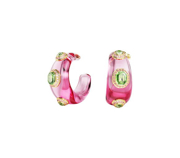 Helen Kirchhofer - Swarovski Orecchini a cerchio Dulcis Taglio misto Multicolore Placcato color oro - 5719112