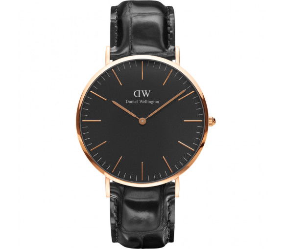 Daniel Wellington Classic Black Reading Rose Gold