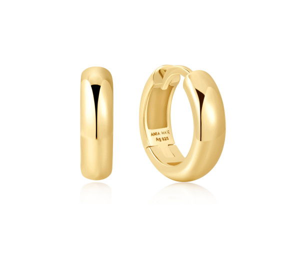 Ania Haie Gold Dome Band Huggies Ohrringe - E061-10G