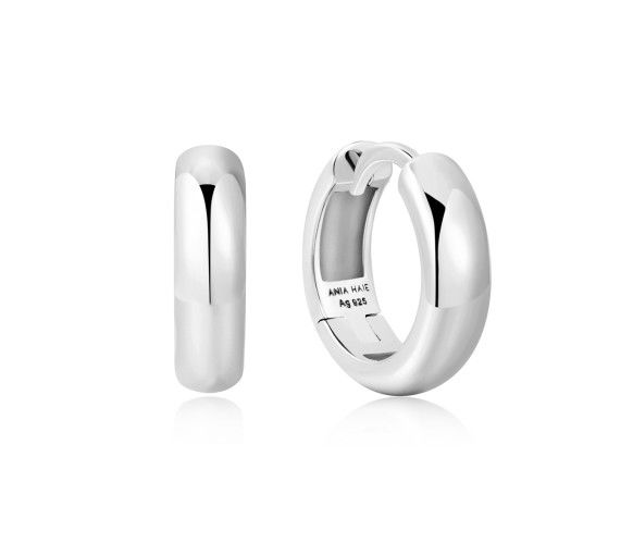 Ania Haie Silver Dome Band Huggies Ohrringe - E061-10H