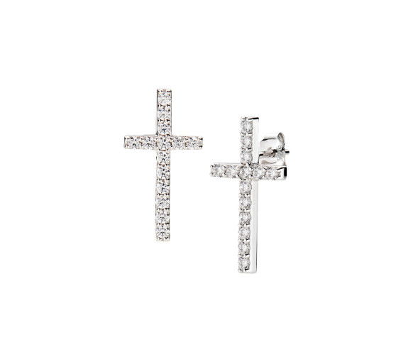 Helen Kirchhofer - Amen Cross Ohrstecker - ECRLUBBZ