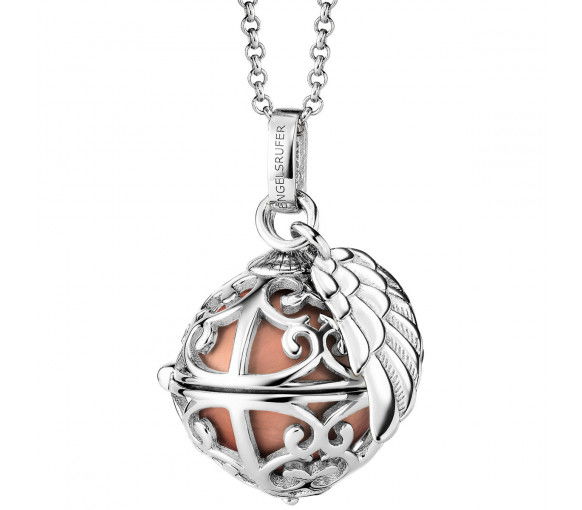 Helen Kirchhofer - Engelsrufer Halskette mit Engelsrufer Flügel Rosé Silber - ERN-ER23-16-XS