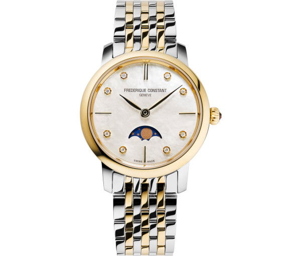 Frederique Constant Slimline Ladies Moonphase - FC-206MPWD1S3B