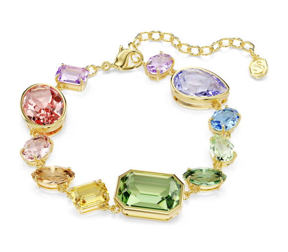 Helen Kirchhofer - Swarovski Gema Bracelet Mixed cuts Multicolored Gold tone plated - 5737453
