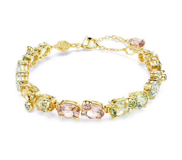 Helen Kirchhofer - Swarovski Bracelet Tennis Gema Tailles variées Multicolore Placage de ton or - 5705808