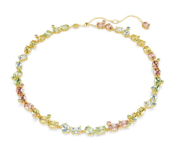 Helen Kirchhofer - Swarovski Collana Tennis Gema Taglio misto Multicolore Placcato color oro - 5714836