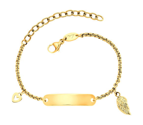 Helen Kirchhofer - Herzengel Armband ID Flügel - HEBS-ID-WING-G