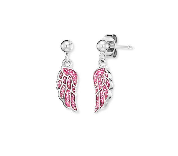 Herzengel Ohrstecker Glitzerflügel - HEE-GLITTERWING-ST