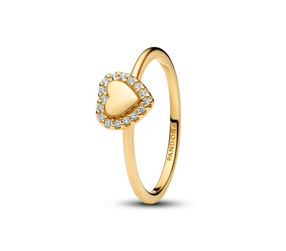 Pandora Charm Halo Cœur Gravable - 163801C01