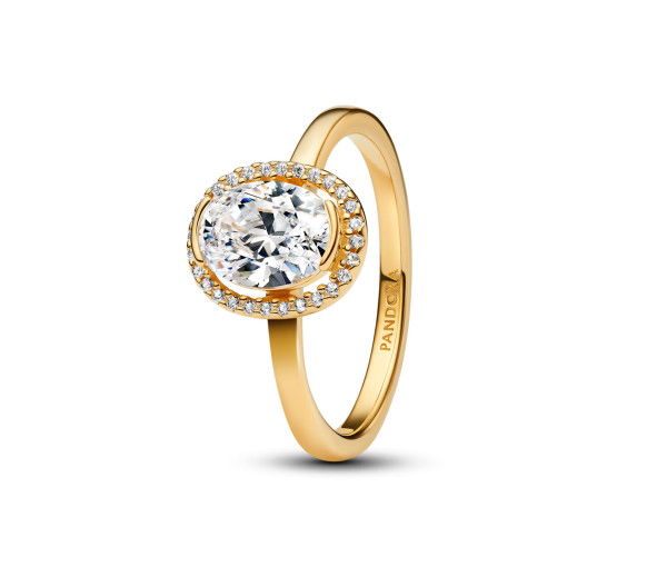 Pandora Bague Halo Ovale Scintillant - 163802C01