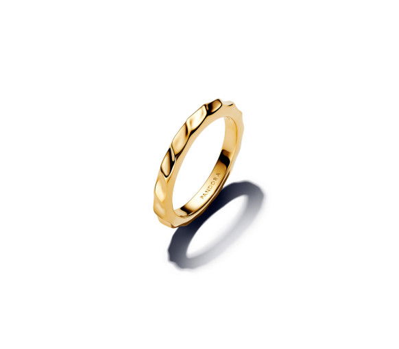 Pandora Rippled Band Ring - 163885C00