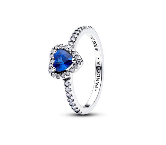 Helen Kirchhofer - Pandora Erhabenes Prinzessinnenblaues Herz Ring - 198421C09