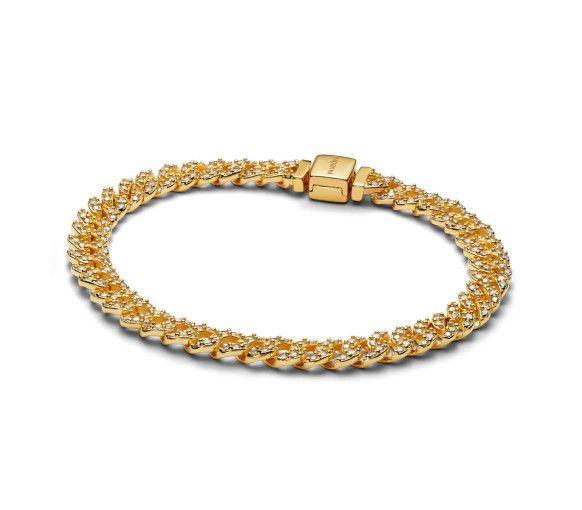 Helen Kirchhofer - Pandora Bracelet Maille Cubaine Pavé - 563008C01