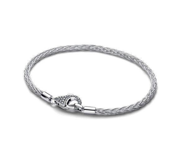 Helen Kirchhofer - Pandora Fuchsschwanz Armband mit Pavé Verschluss - 594462C01