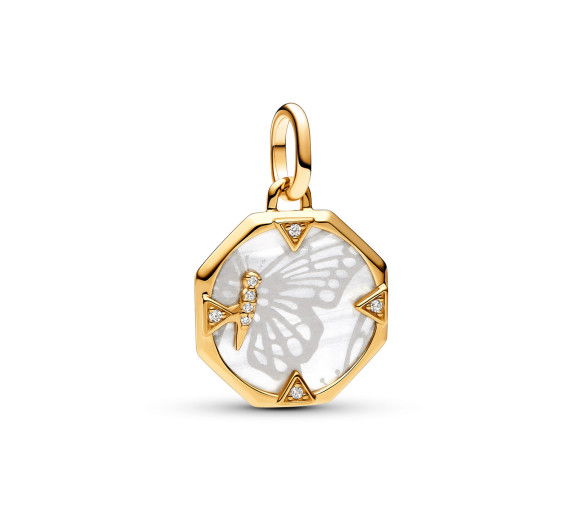 Helen Kirchhofer - Pandora ME Charm Médaillon Papillon Nacré - 763366C01