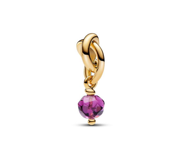 Helen Kirchhofer - Pandora Charm Pendant Cercle de l'Éternité Violet Facetté - 763462C02