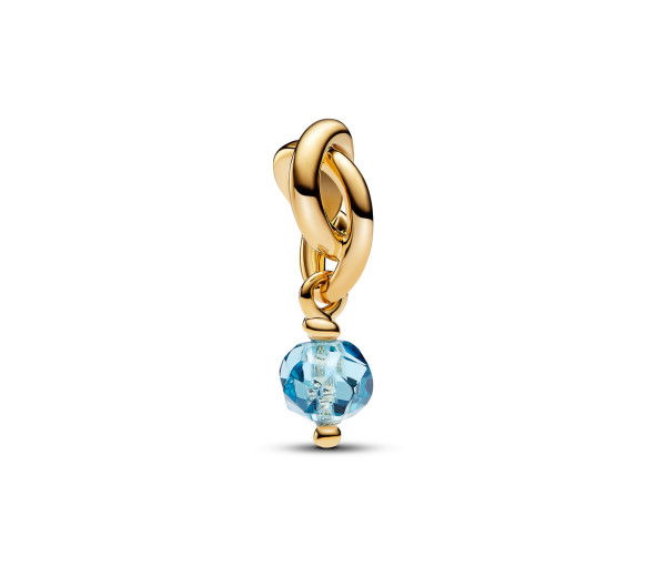 Helen Kirchhofer - Pandora Charm Pendant Cercle de l'Éternité Bleu Azur Facetté - 763462C03