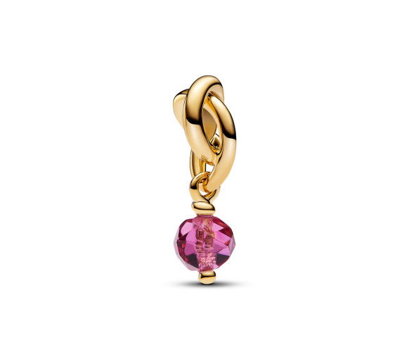 Helen Kirchhofer - Pandora Charm Pendant Cercle de l'Éternité Rose Facetté - 763462C10