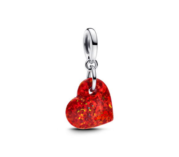 Helen Kirchhofer - Pandora Schillerndes Rotes Herz Charm - 793348C01