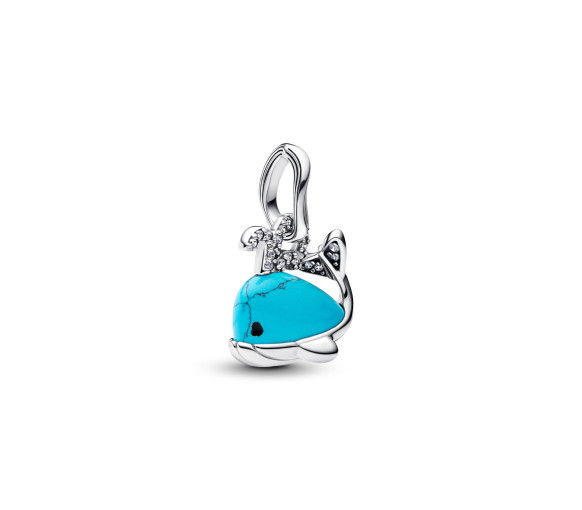 Helen Kirchhofer - Pandora Turquoise-coloured Whale Dangle Charm - 793822C01