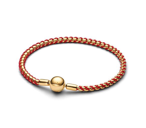 Helen Kirchhofer - Pandora Rote Kordel Schlangen Gliederarmband - 563816C01