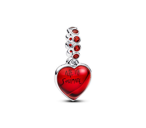 Helen Kirchhofer - Pandora Rotes Murano Glas Herz Doppel Charm Anhänger - 794429C01
