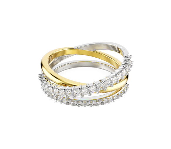 Helen Kirchhofer - Swarovski Bague Hyperbola Tailles variées Blanche Finition mix de métal