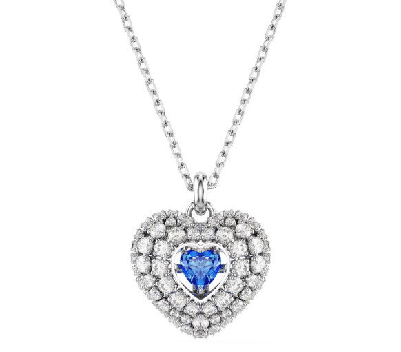 Helen Kirchhofer - Swarovski Collana Idyllia Cuore Blu Placcato rodio - 5680403