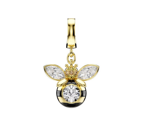 Helen Kirchhofer - Swarovski Idyllia Charm Mixed cuts Bee Multicolored Gold tone plated - 5743132